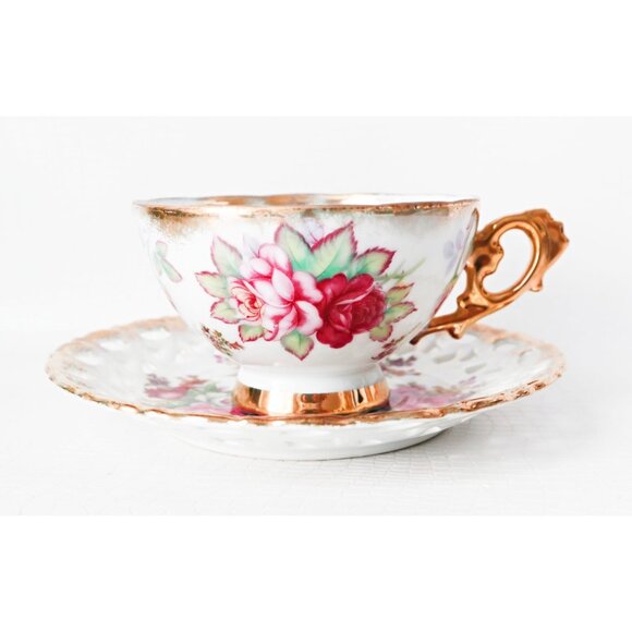 Vintage Lusterware Tea Cup and Saucer Teacup Japan  Bone China - Picture 6 of 6